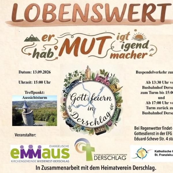 Lobenswert am Turm 2026 - Plakat