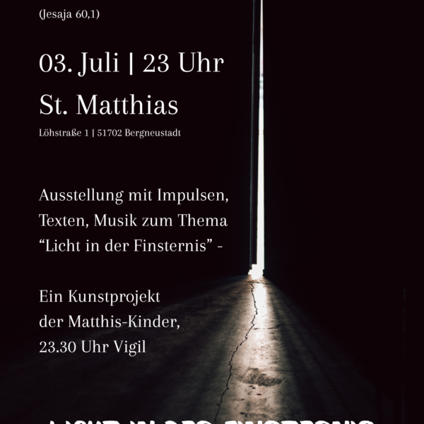 Plakat Licht in der Finsternis